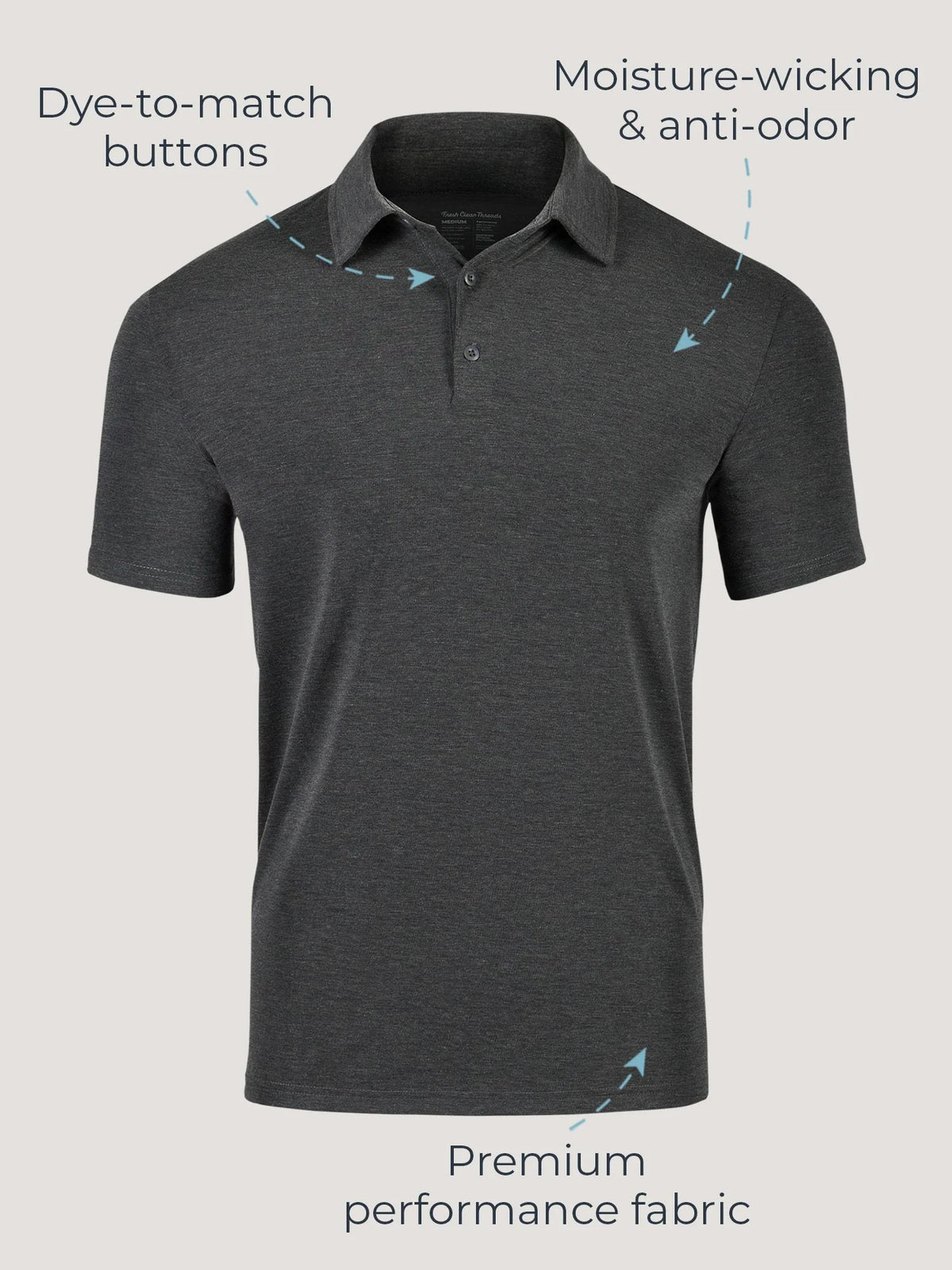 Navy Performance Cool Polo