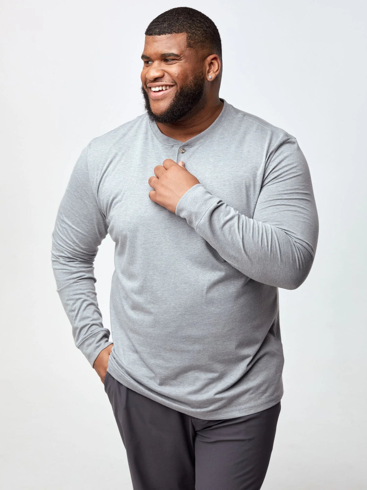 Basic Long Sleeve Henley 3-Pack