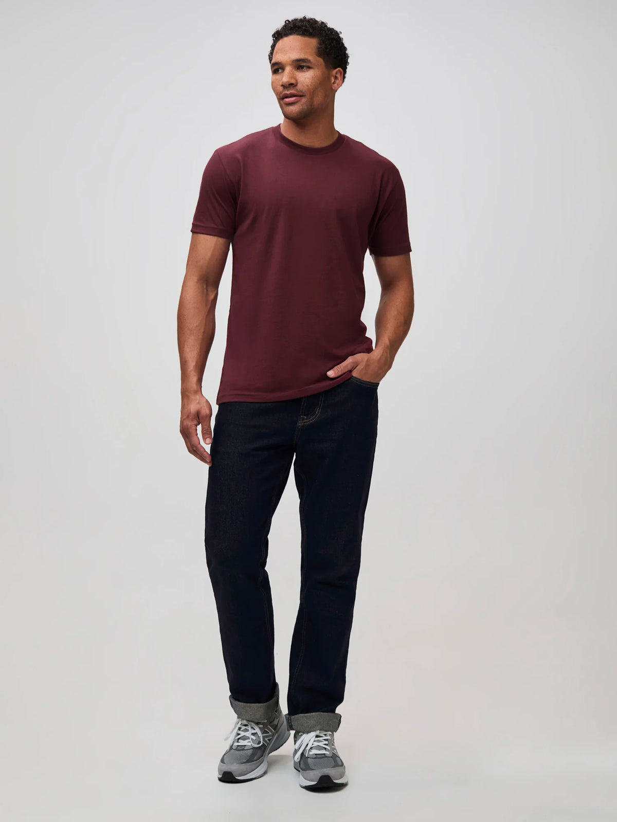 Burgundy Crew Neck