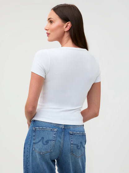 White Ribbed Tee 2-Pack
