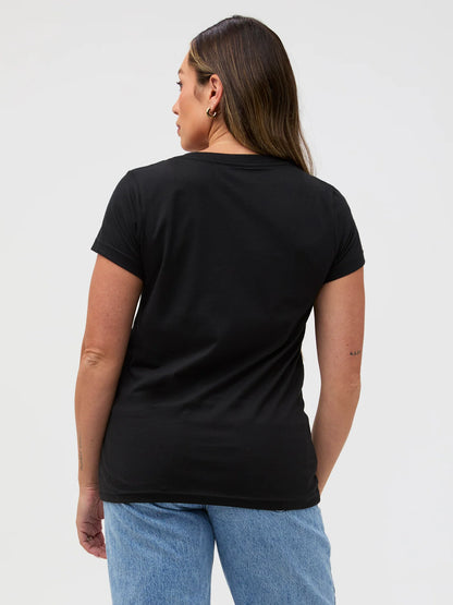 Black Everyday V-Neck Tee