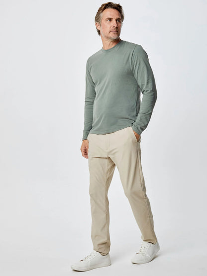 Mercury Green Long Sleeve Crew Neck