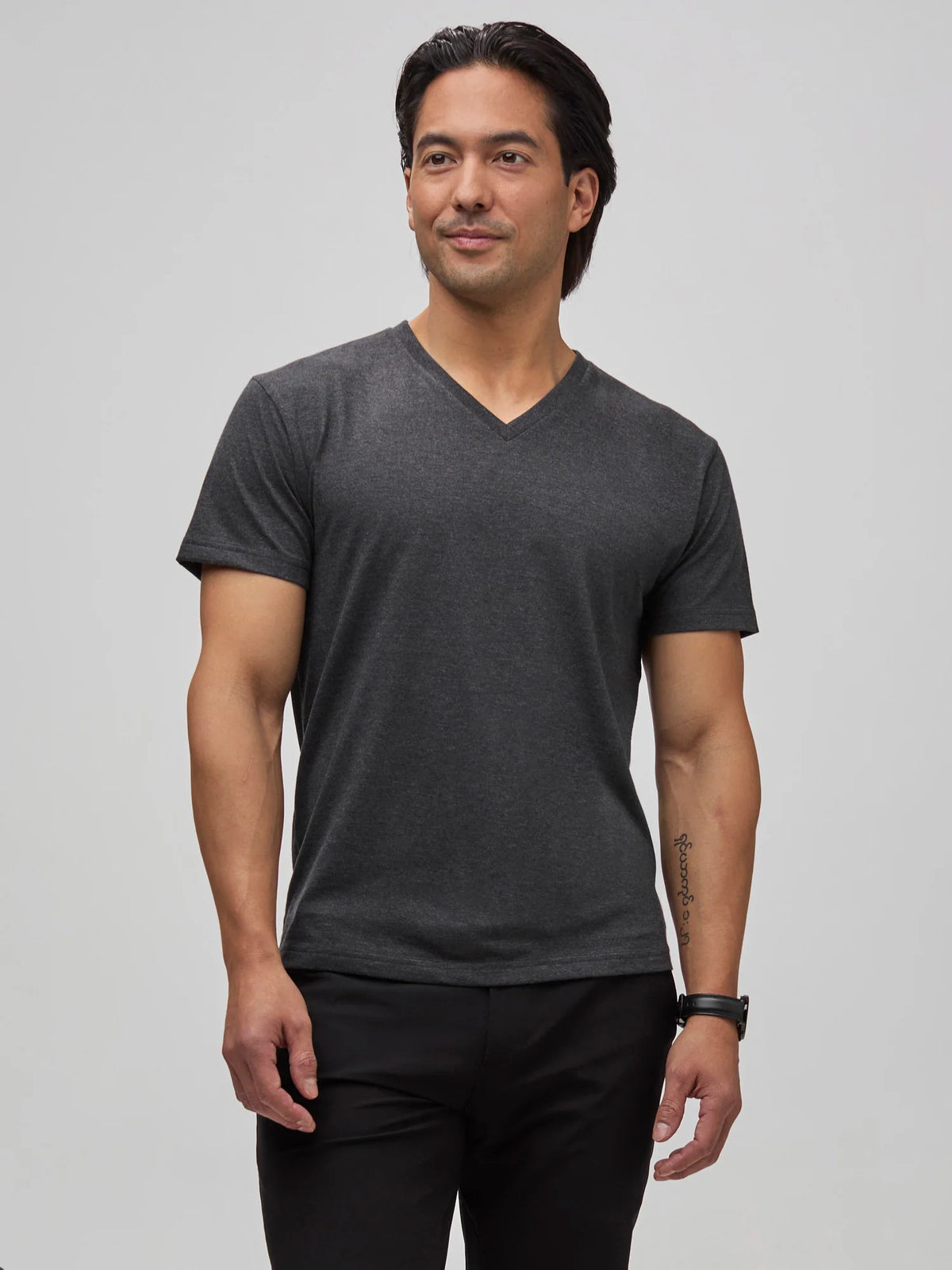 Charcoal V-Neck