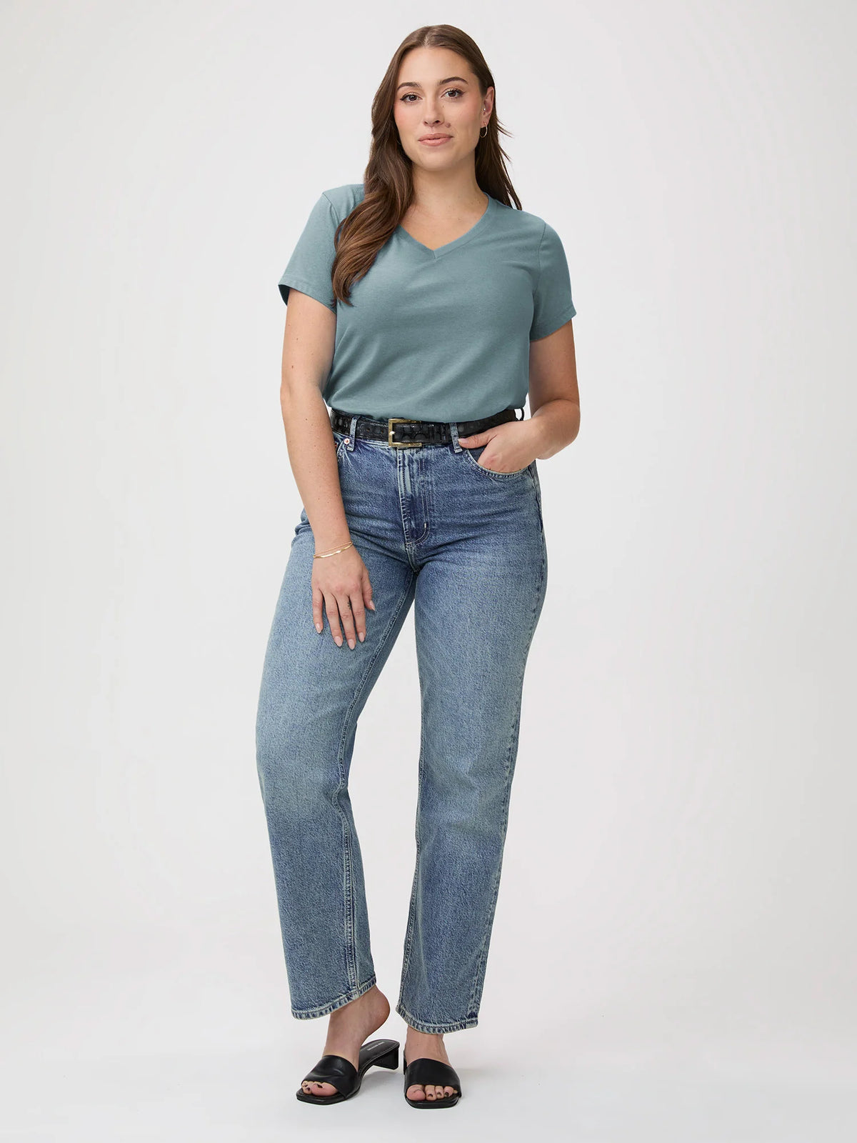 Harbor Mist Everyday V-Neck Tee