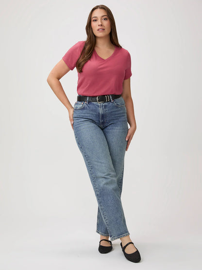 Coral Everyday V-Neck Tee