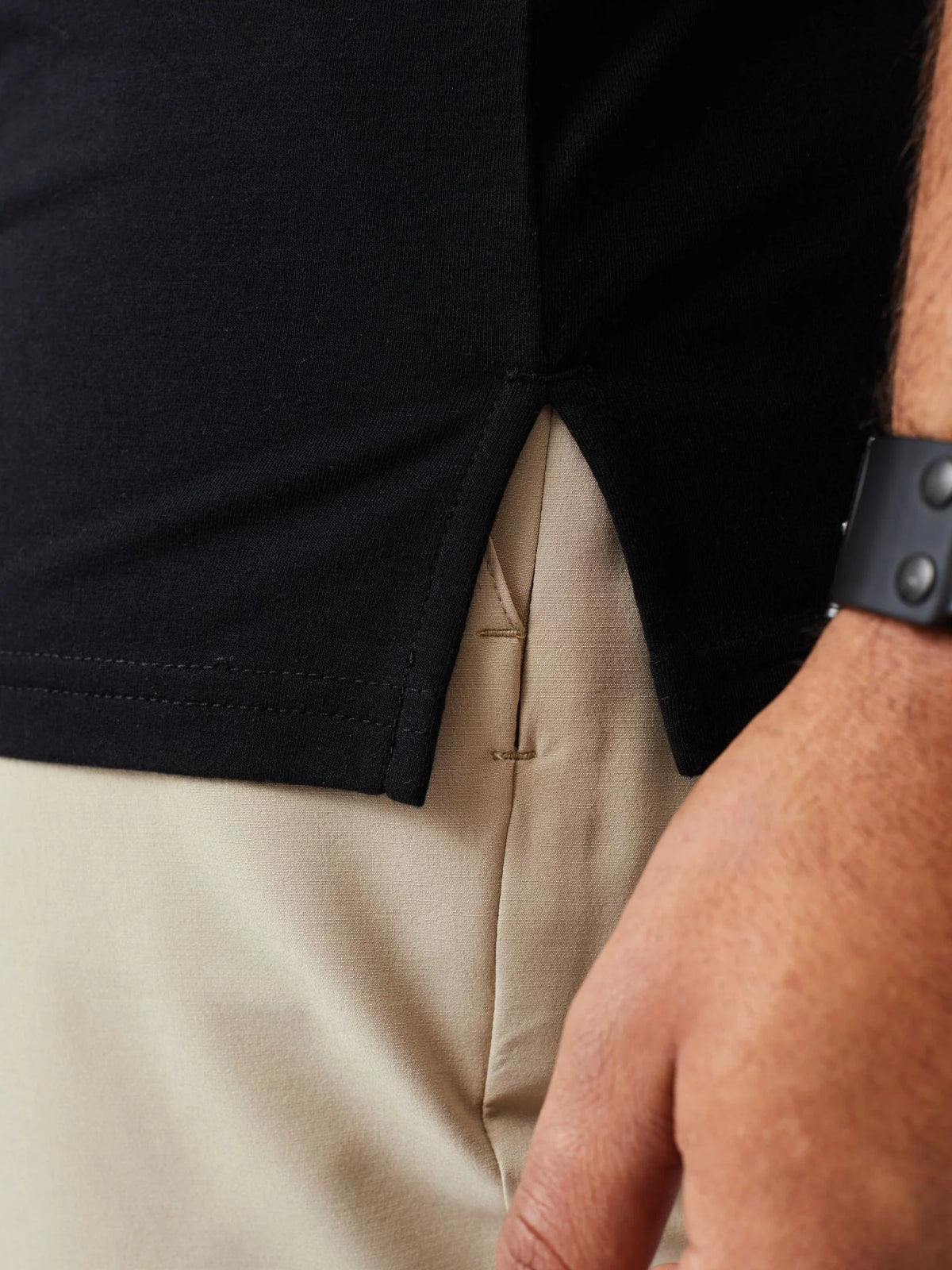 Black Performance Cool Polo