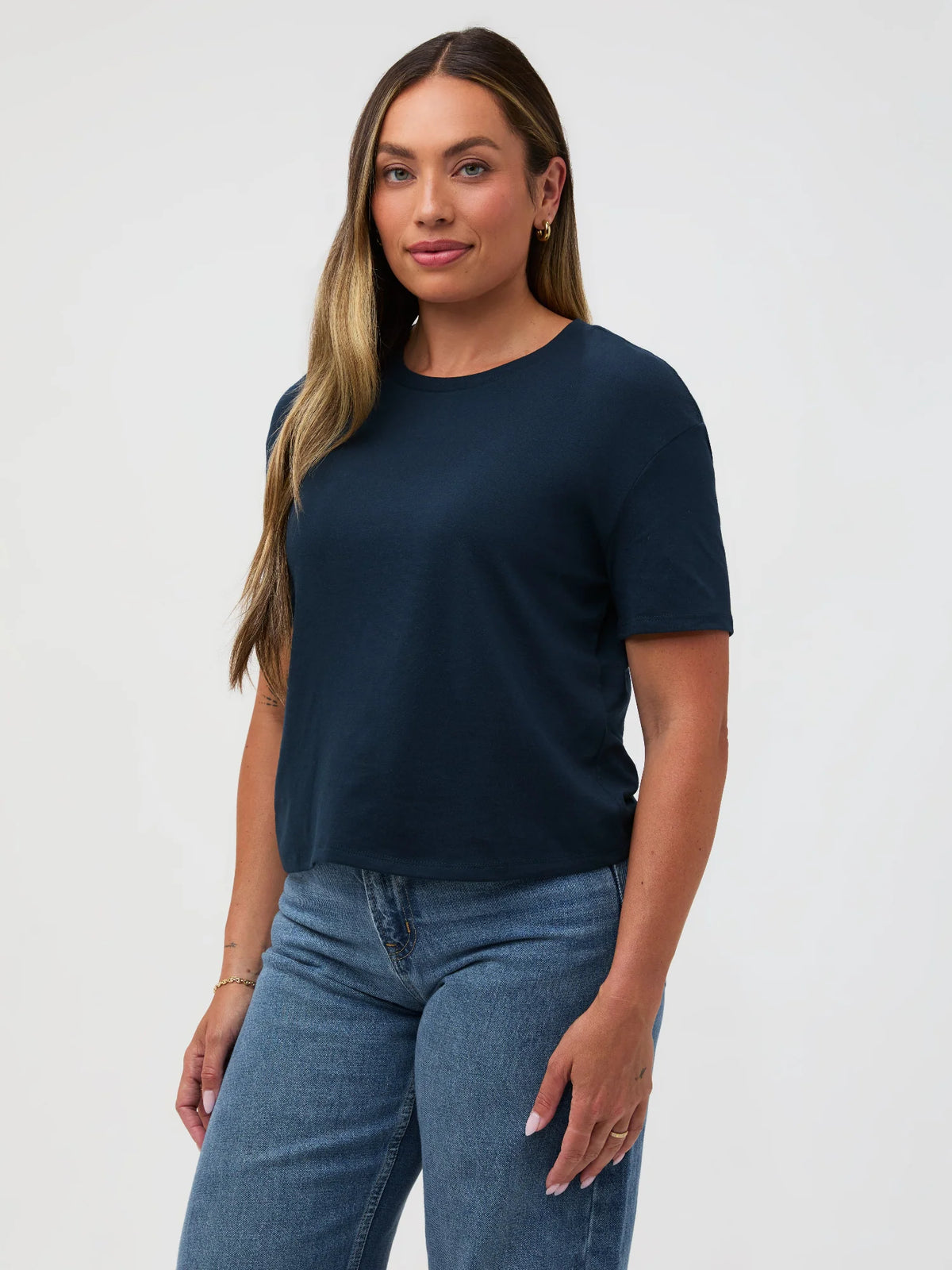 Dark Navy Boxy Tee